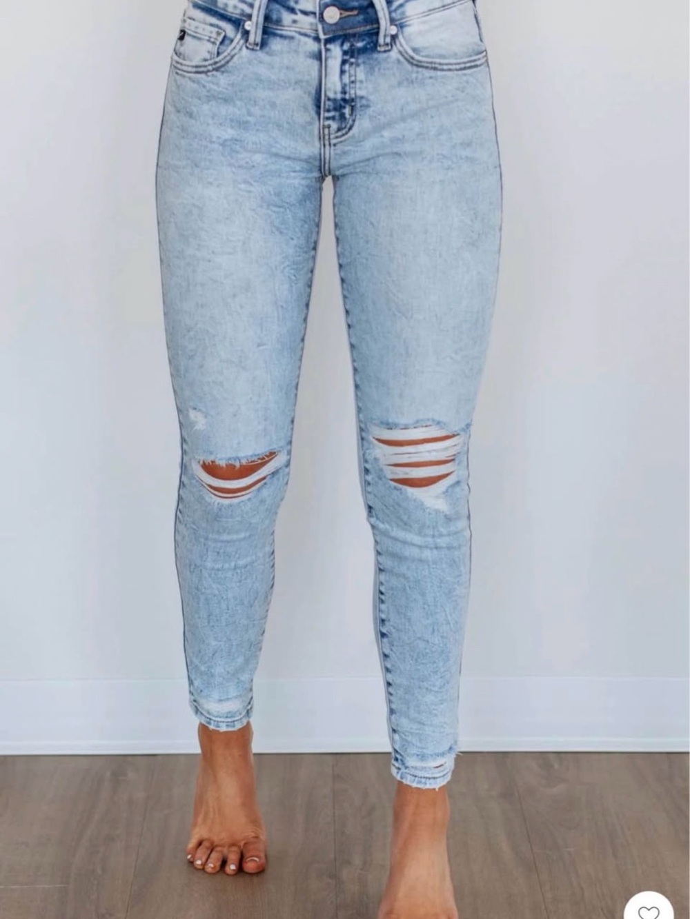 KanCan Light Blue Ripped Skinny Jeans